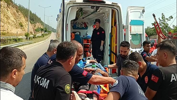 Elektrik akımına kapılan boyacı yaralandı