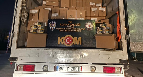 7 MİLYON MAKARON ELE GEÇİRİLDİ