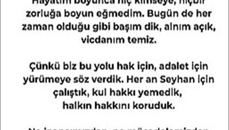 Gözaltındaki Oya Tekin’den Açıklama