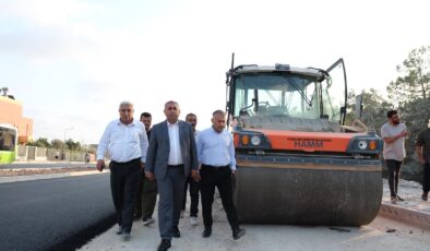 Geçer, Buruk TOKİ’deki asfaltlama çalışmalarını denetledi