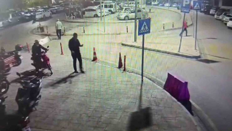 HASTANE BAHÇESİNDEN MOTOSİKLET ÇALDI!