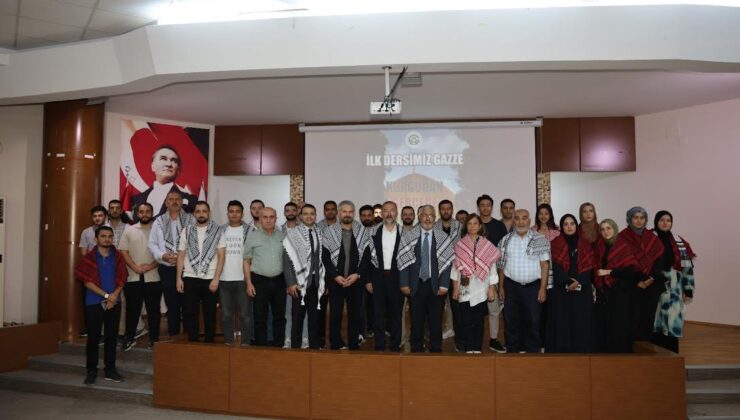 Çukurova Üniversitesinde “İlk Dersimiz Gazze”