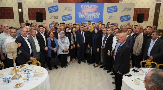GEÇER MUHTARLARLA BULUŞTU