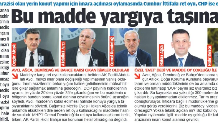 İMAR DEĞİŞİKLİĞİYLE DOKTORLARA KIYAK MI?