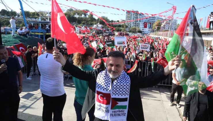 GAZZE’NİN ONURLU DİRENİŞİNE KARATAŞ’TAN DESTEK