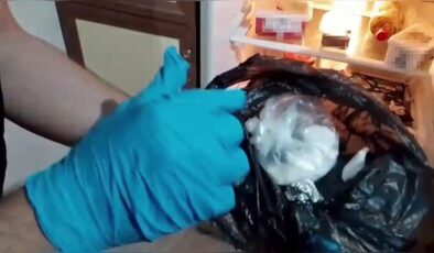 BUZDOLABINDA KOKAİN SAKLADI