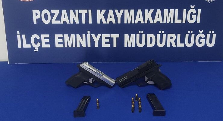 POZANTI’DA RUHSATSIZ SİLAH YAKALANDI