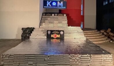 KAÇAK SİGARA ELE GEÇİRİLDİ