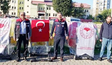 Kozan’da üreticilere ekipman desteği