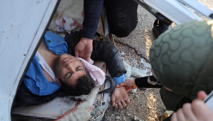 OTOMOBİL TAKLA ATTI: 2 YARALI