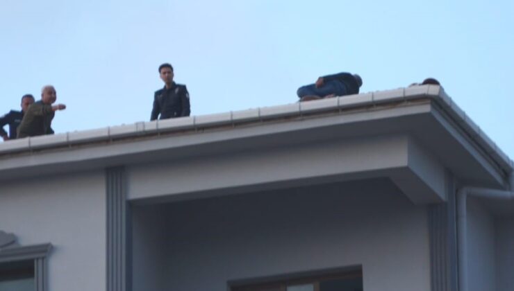 BOYACI ALACAĞI İÇİN ÇATIYA ÇIKTI!