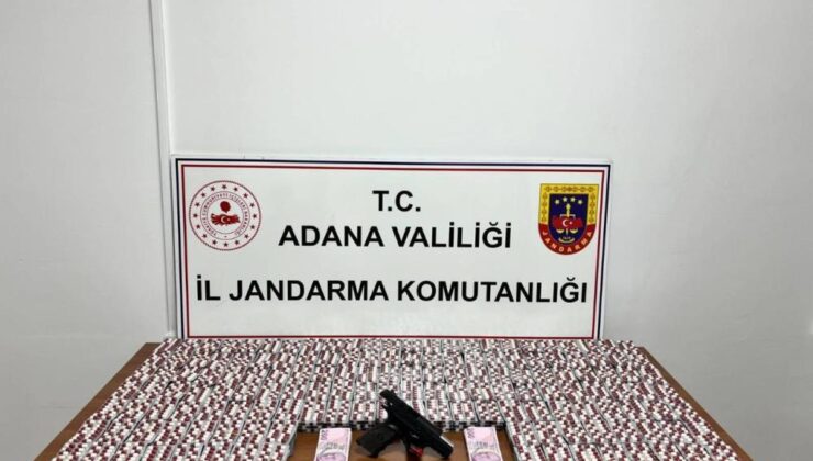 Adana’da jandarma uyuşturucu hap ele geçirdi