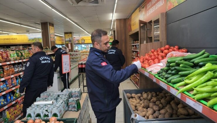 Ceyhan Belediyesi’nden Zincir Marketlere Denetim