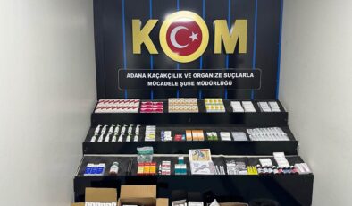 ADANA’DA KAÇAK İLAÇ OPERASYONU