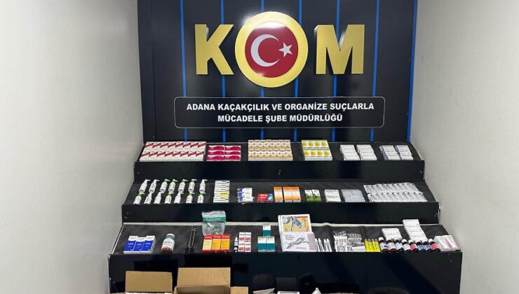 ADANA’DA KAÇAK İLAÇ OPERASYONU