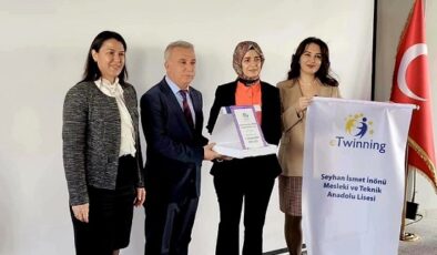 SEYHAN İNÖNÜ KIZ MTAL’E “ETWİNNİNG OKULU” UNVANI