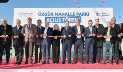 ÖZGÜR MAHALLE PARKI TÖRENLE AÇILDI