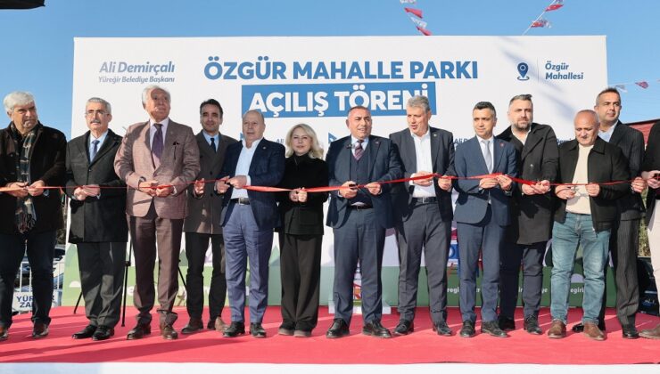 ÖZGÜR MAHALLE PARKI TÖRENLE AÇILDI