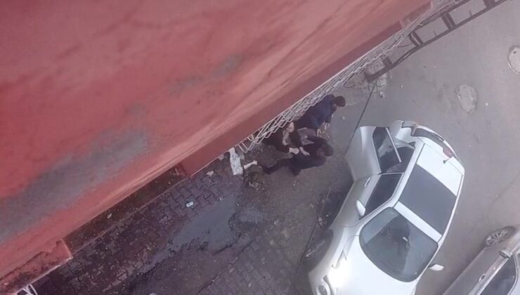 Eski eşini sokak ortasında darbeden şahıs gözaltına alındı