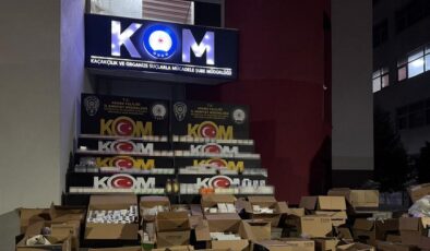 BİNLERCE KAÇAK İLAÇ ELE GEÇİRİLDİ