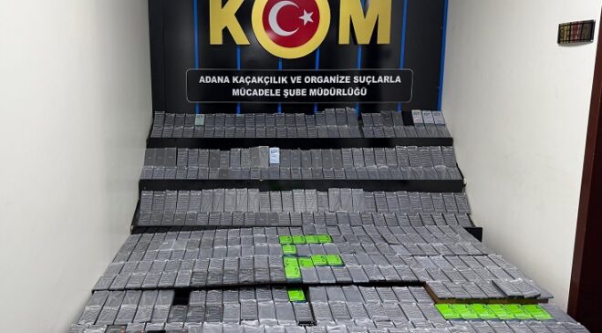 Kolilerden su değil kaçak telefonlar çıktı