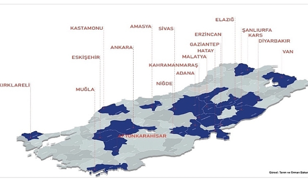 Organize tarım bölgesi sayısı 45’e ulaştı
