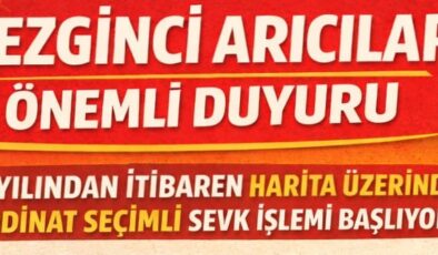 Gezginci arıcılara önemli uyarı