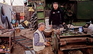 Tarımın yetkilileri biçerdöver operatörlerini bilgilendiriyor